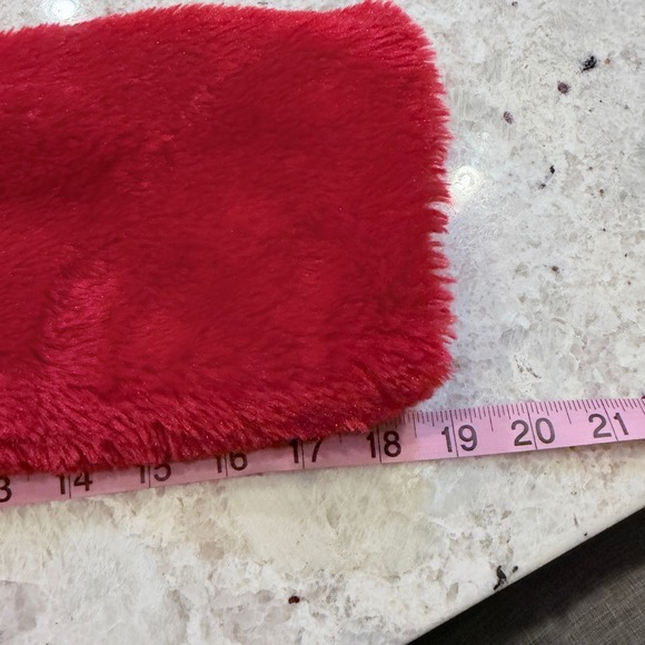 Sugar Thrillz Dolls Kill Red Faux Fur Cropped Jacket Heart Zipper AST20069 Small - Picture 10 of 10